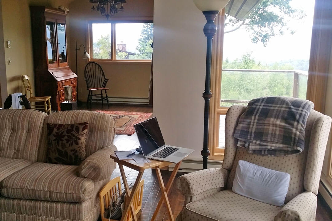 View of Dining Room from Living Room